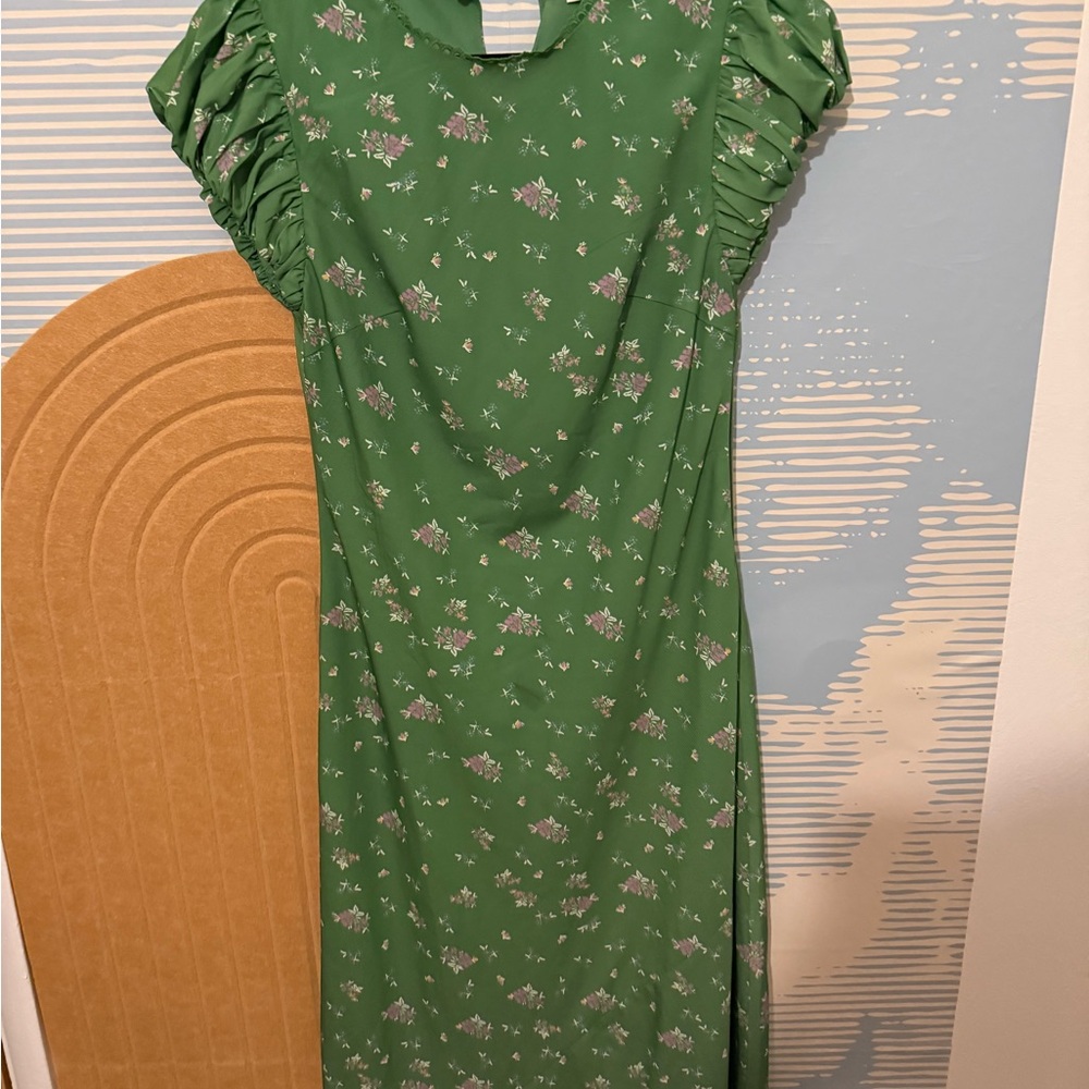 Bohme Green Floral Dress